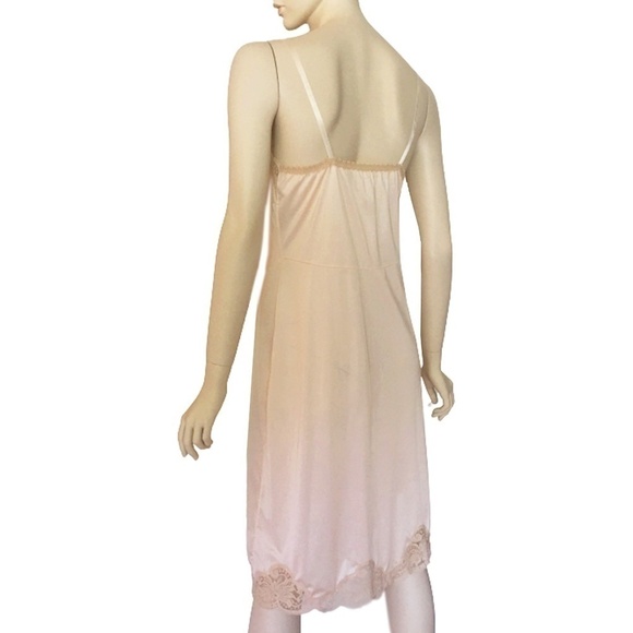 Wonder Maid Peach Full Slip Oodles of Ecru Lace Lacy ILGWU Label 38 - Picture 5 of 10